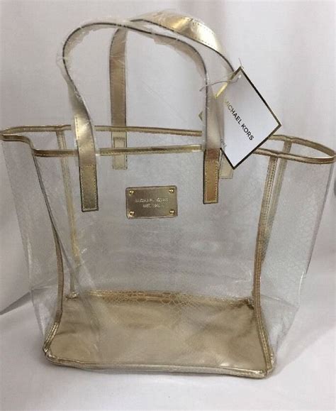 michael kors beach bag ebay uk|Michael Kors transparent bag.